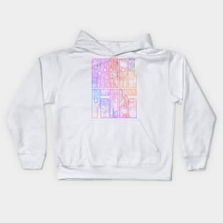 Rawalpindi, Pakistan City Map Typography - Colorful Kids Hoodie